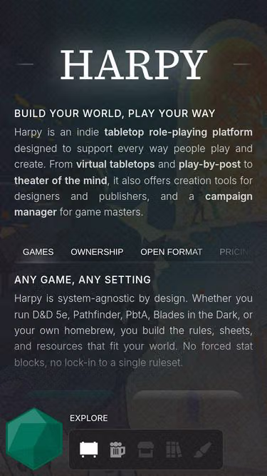 Screenshot of harpy.fr