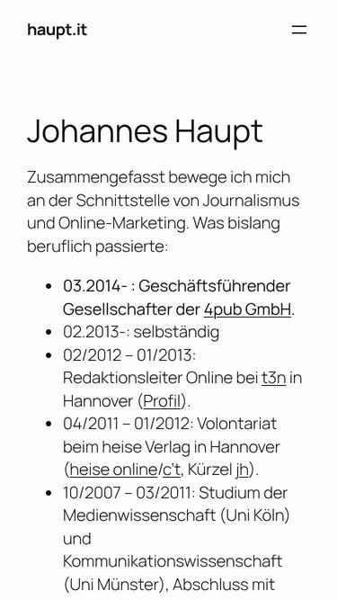 Screenshot of haupt.it