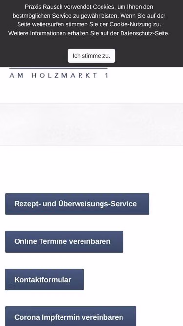 Screenshot of hausarzt.re