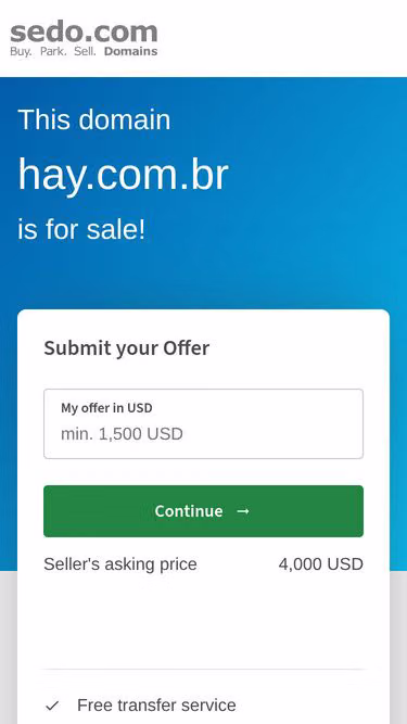 Screenshot of hay.com.br
