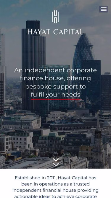 Screenshot of hayat.capital