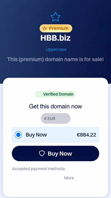 Screenshot of hbb.biz