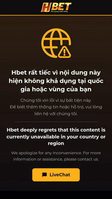 Screenshot of hbet.vet