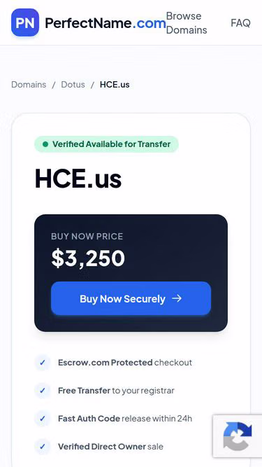 Screenshot of hce.us
