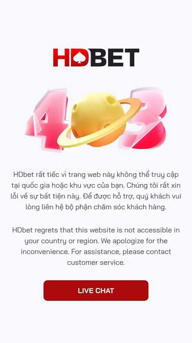 Screenshot of hdbet.vip