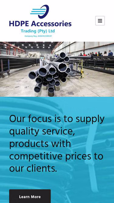 Screenshot of hdpe.africa