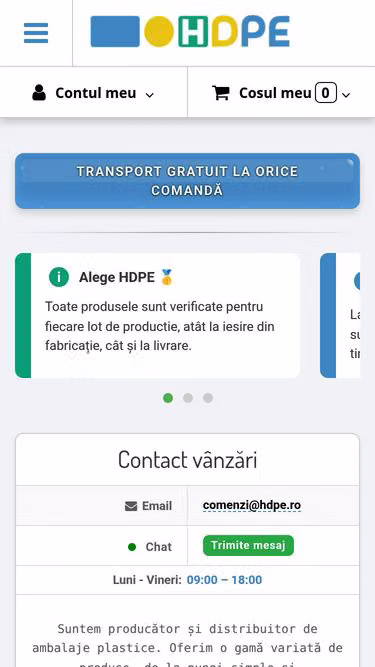 Screenshot of hdpe.ro