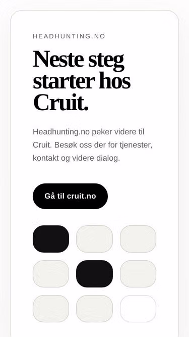 Screenshot of headhunting.no