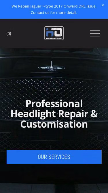 Screenshot of headlight.uk