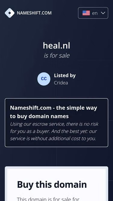 Screenshot of heal.nl
