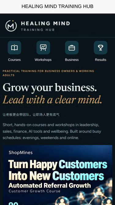 Screenshot of healingmind.my