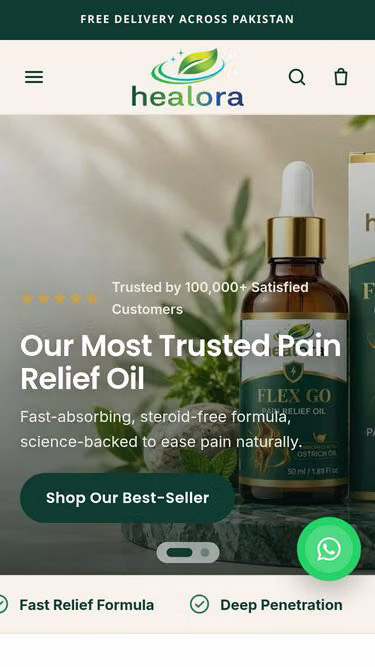 Screenshot of healora.com.pk