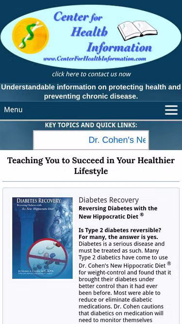 Screenshot of healthbook.info