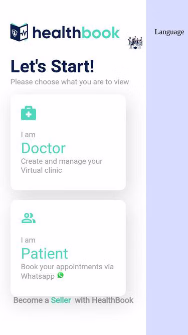 Screenshot of healthbook.tech