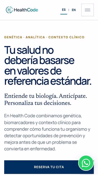 Screenshot of healthcode.es