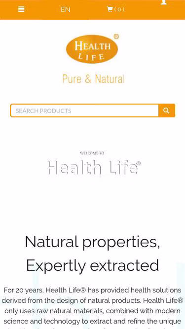 Screenshot of healthlife.co.nz