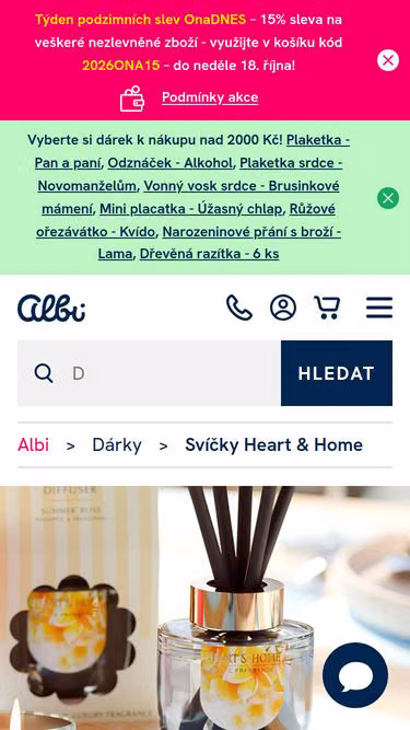 Screenshot of heartandhome.cz