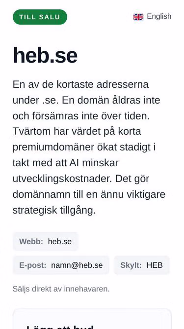 Screenshot of heb.se