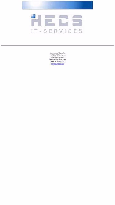 Screenshot of hecs.de