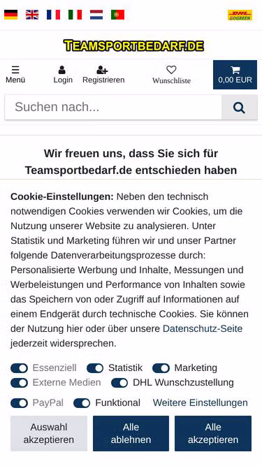 Screenshot of heim.de