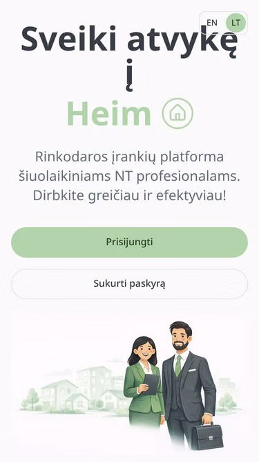Screenshot of heim.lt