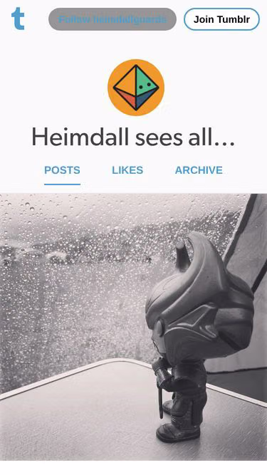 Screenshot of heimdall.rocks
