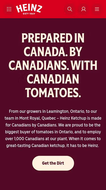 Screenshot of heinz.ca