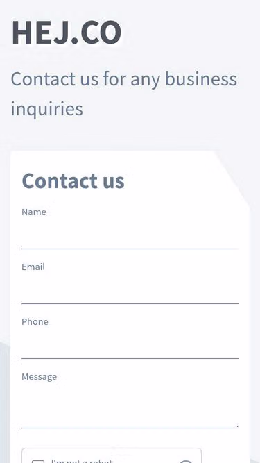 Screenshot of hej.co