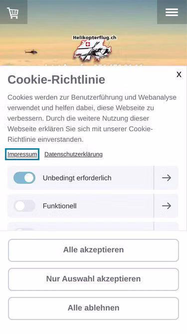 Screenshot of heli.gmbh