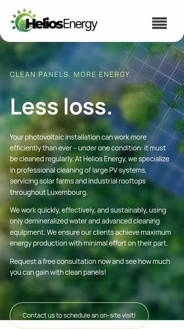 Screenshot of heliosenergy.lu