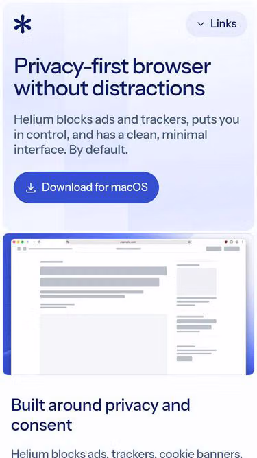 Screenshot of helium.computer