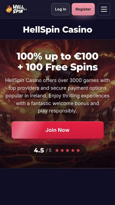 Screenshot of hellspin.boats