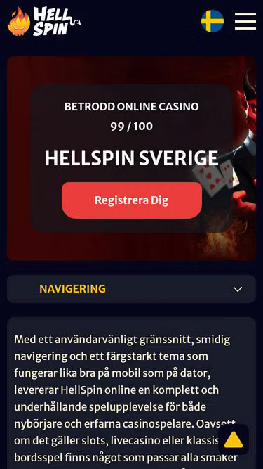 Screenshot of hellspin.se