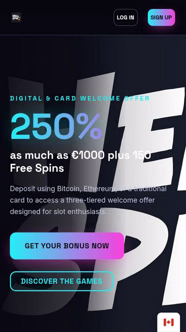 Screenshot of hellspincasino.biz