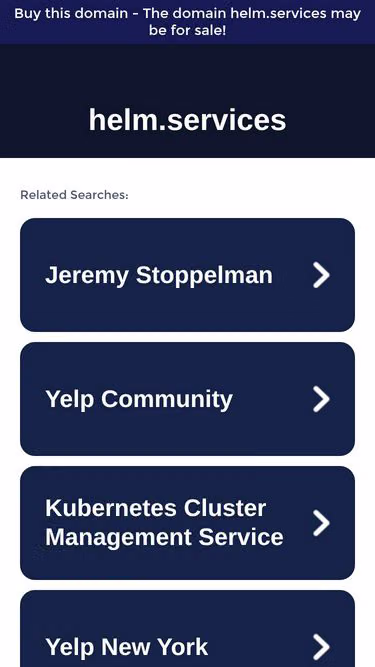 Screenshot of helm.services