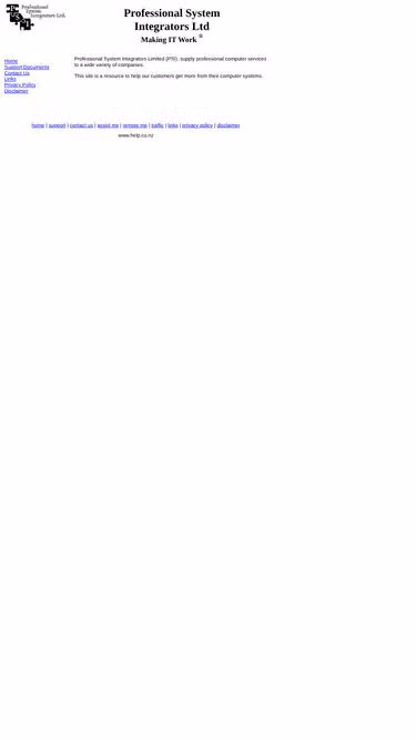 Screenshot of help.co.nz