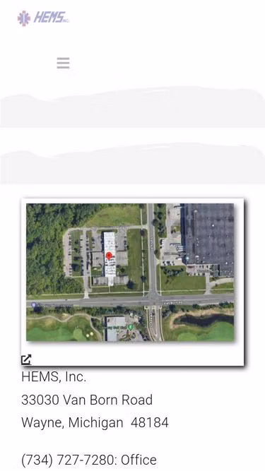 Screenshot of hems.org