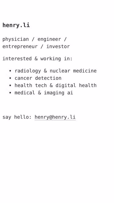 Screenshot of henry.li