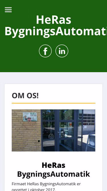 Screenshot of heras.dk