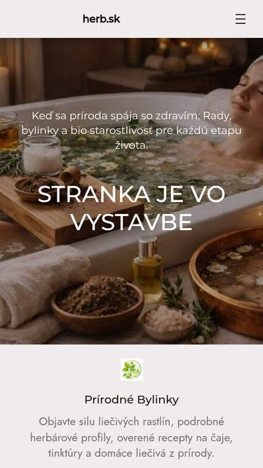 Screenshot of herb.sk