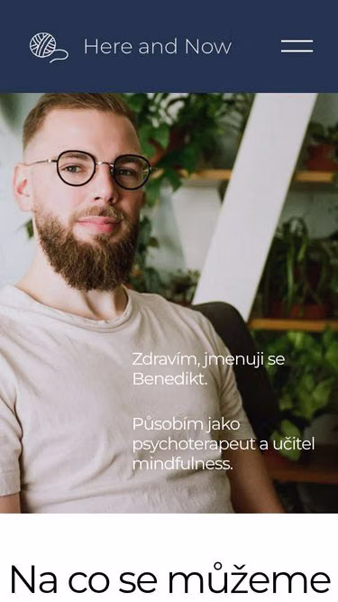Screenshot of hereandnow.cz