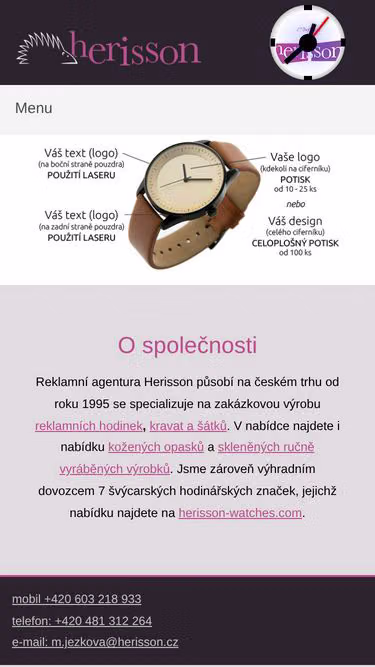 Screenshot of herisson.cz