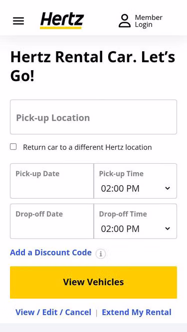 Screenshot of hertz.com.pt