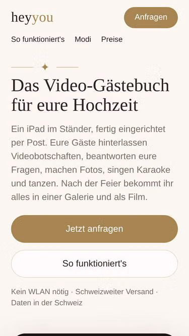 Screenshot of heyyou.ch