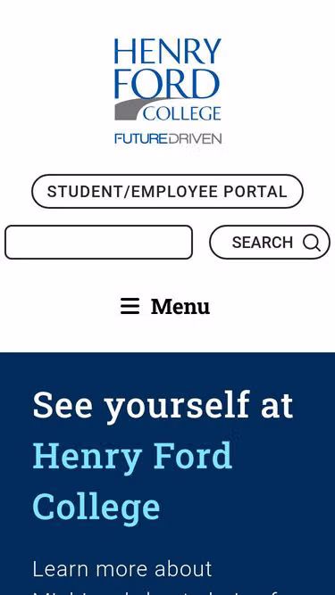 Screenshot of hfc.edu