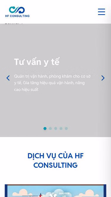 Screenshot of hfconsulting.vn