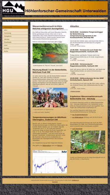 Screenshot of hgu.ch
