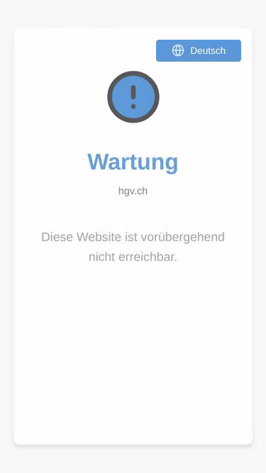 Screenshot of hgv.ch