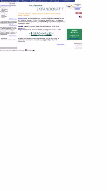 Screenshot of hiero.cz
