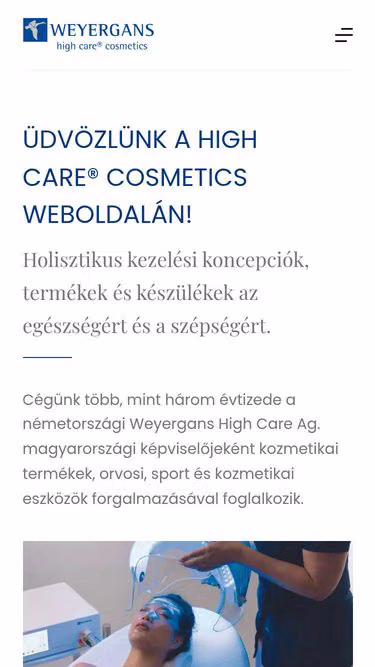 Screenshot of highcare.hu